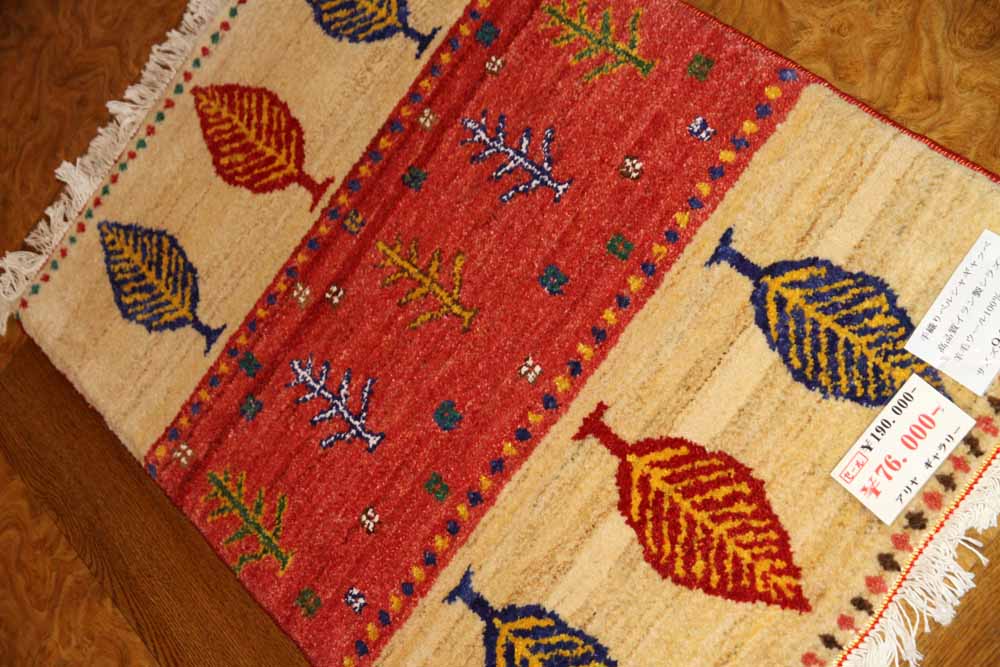 カラフルな高品質コルデスタンギャッベイラン製58160、サイズ：94x58ｃｍ（フサ含まず）