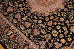 最高級ペルシャ絨毯シルク100%ラグサイズ60007、サイズ：192x134 ｃｍ（フサ含まず)