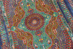 トップクラス手織りシルクペルシャ絨毯有名工房センターラグ60019、サイズ：153x103 CM (フサ含まず)