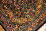 有名工房のジャムシディーセンターラグ、ペルシャ絨毯クム60027、サイズ：148x97 CM (フサ含まず)