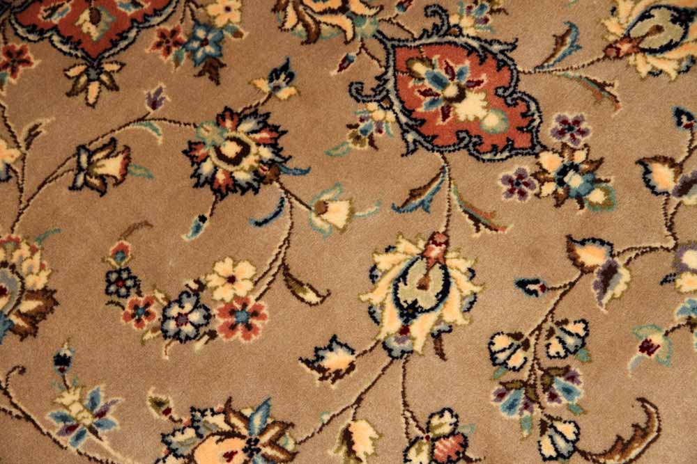 特別注文のカシャーン産地リビングイラン製19973、サイズ：300x197ｃｍ（フサ含まず)