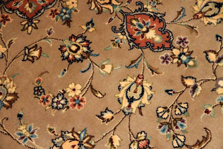 特別注文のカシャーン産地リビングイラン製19973、サイズ：300x197ｃｍ（フサ含まず)