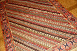 高級シルジャンキリム草木染めイラン輸入29290,サイズ：208x141ｃｍ（フサ含まず）