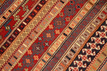 ペルシャキリムのシルジャン産地ラグサイズ34536,サイズ：196x123ｃｍ（フサ含まず）