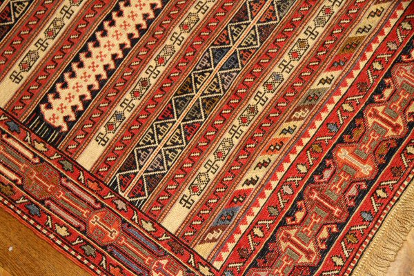 高級シルジャンイランインポートキリムラグ34580,サイズ：210x122ｃｍ（フサ含まず）