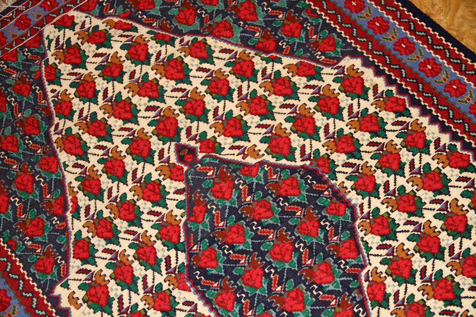 セネのコルデスタンキリムのセンターラグ1490001,サイズ：165x113ｃｍ（フサ含まず）