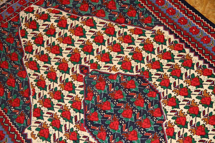 セネのコルデスタンキリムのセンターラグ1490001,サイズ：165x113ｃｍ（フサ含まず）