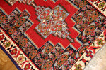 廊下敷き赤いセネキリムイラン輸入235000、サイズ：300x80ｃｍ（フサ含まず）