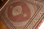 medallion design persian carpet マヒラグ50151、ペルシャ 絨毯 工房：KAMALOLMOLK、サイズ：202x151ｃｍ（フサ含まず）