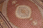 medallion design persian carpet マヒラグ50151、ペルシャ 絨毯 工房：KAMALOLMOLK、サイズ：202x151ｃｍ（フサ含まず）