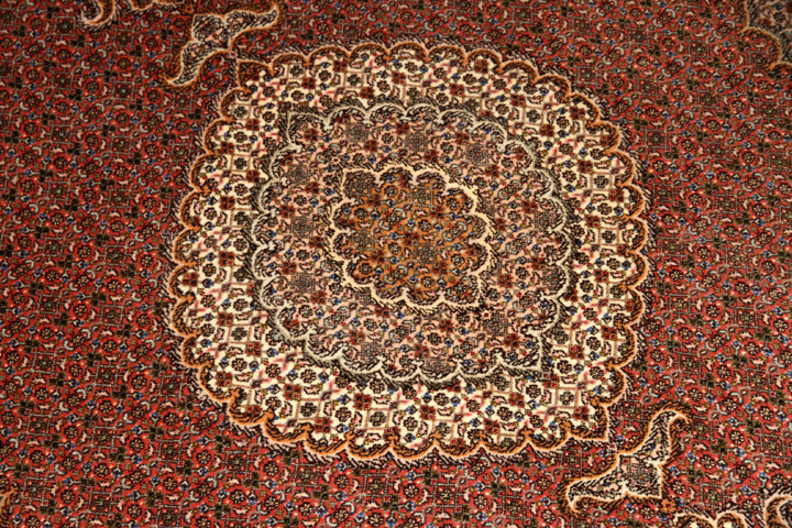 medallion design persian carpet マヒラグ50151、ペルシャ 絨毯 工房：KAMALOLMOLK、サイズ：202x151ｃｍ（フサ含まず）