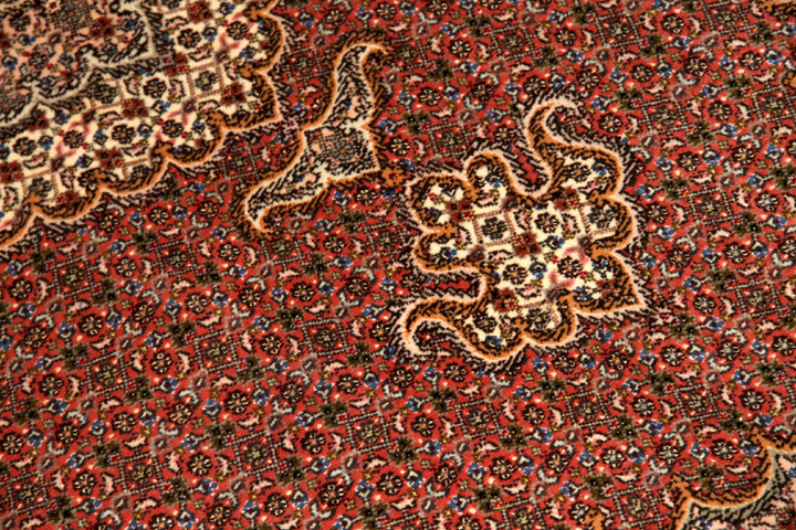 medallion design persian carpet マヒラグ50151、ペルシャ 絨毯 工房：KAMALOLMOLK、サイズ：202x151ｃｍ（フサ含まず）