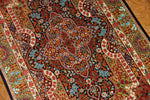 シルクの玄関マットカラフルなペルシャ絨毯56094、サイズ：117x76ｃｍ