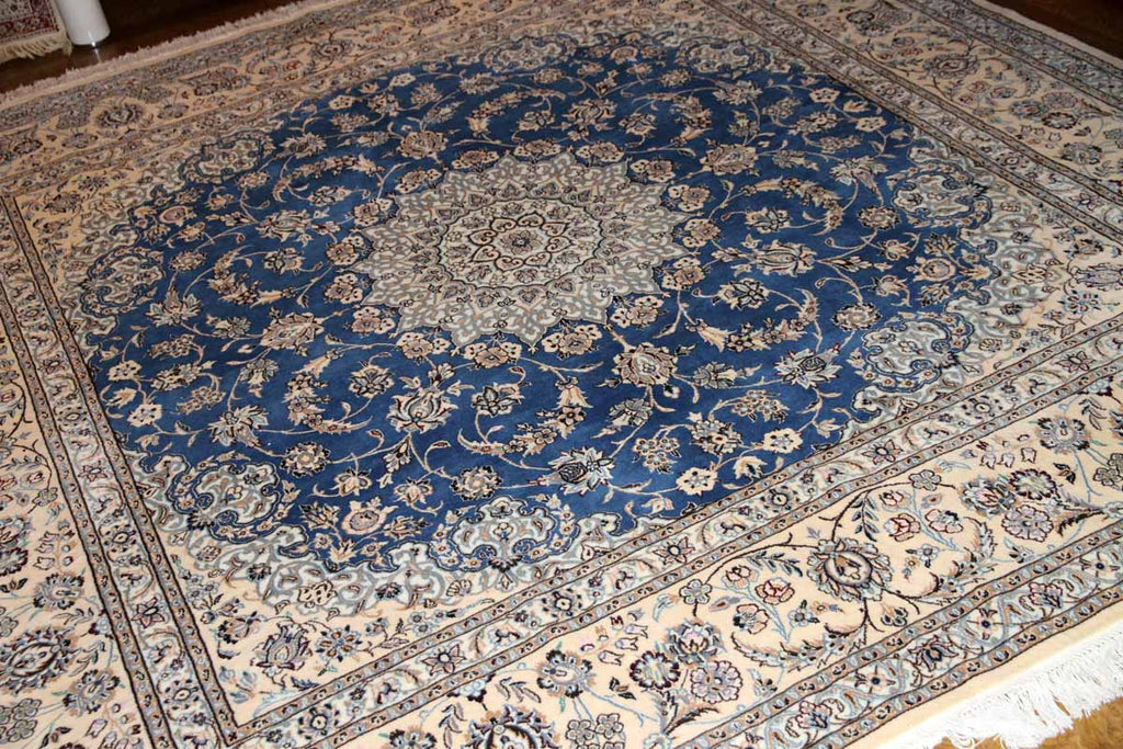 憧れのナインブルー正方形リビングペルシャ絨毯286000、サイズ：256ｘ250 CM