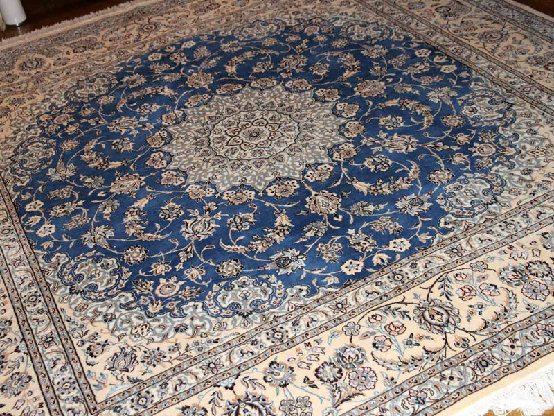 憧れのナインブルー正方形リビングペルシャ絨毯286000、サイズ：256ｘ250 CM