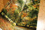 オータムの風景でペルシャ手織り絨毯50111、景色絨毯、風景絨毯、サイズ：84x60ｃｍ（フサ含まず)
