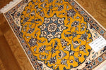 イラン輸入マンション玄関マットペルシャ絨毯ナイン産4151、サイズ：80x50