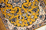 イラン輸入マンション玄関マットペルシャ絨毯ナイン産4153、サイズ：77x52 CM、