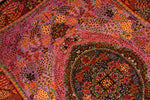 最高級シルクの手織りペルシャ絨毯センターラグ75125　サイズ：150x99 CM (フサを含まず）
