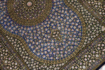 高級手織りペルシャ絨毯センターラグ、クムシルク60052　サイズ：150x102 CM