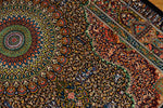 ジャムシディー有名工房センターラグ、手織りペルシャ絨毯60025,サイズ：160x101 CM (フサ含まず）
