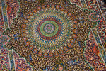 ジャムシディー有名工房センターラグ、手織りペルシャ絨毯60025,サイズ：160x101 CM (フサ含まず）