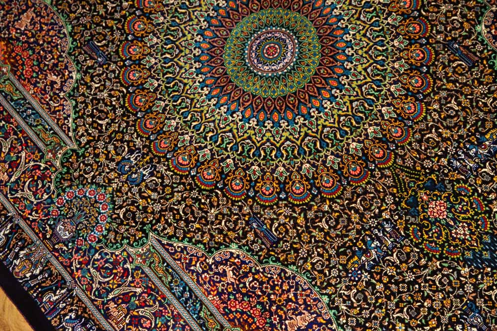 ジャムシディー有名工房センターラグ、手織りペルシャ絨毯60025,サイズ：160x101 CM (フサ含まず）
