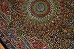 ジャムシディー有名工房センターラグ、手織りペルシャ絨毯60025,サイズ：160x101 CM (フサ含まず）