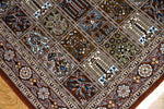 イラン製ペルシャ絨毯手織りセンターラグクムウールA167000、サイズ：150x104CM (フサを含まず)