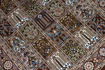 イラン製ペルシャ絨毯手織りセンターラグクムウールA167000、サイズ：150x104CM (フサを含まず)