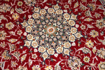 レッドカーペットラグペルシャ手織り絨毯50147,赤いじゅうたん、サイズ：200x132ｃｍ（フサ含まず、