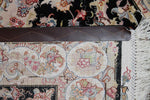 手織りペルシャ絨毯トップクオリティータブリーズセンターラグA163000、サイズ：147x101 CM（フサ含まず）