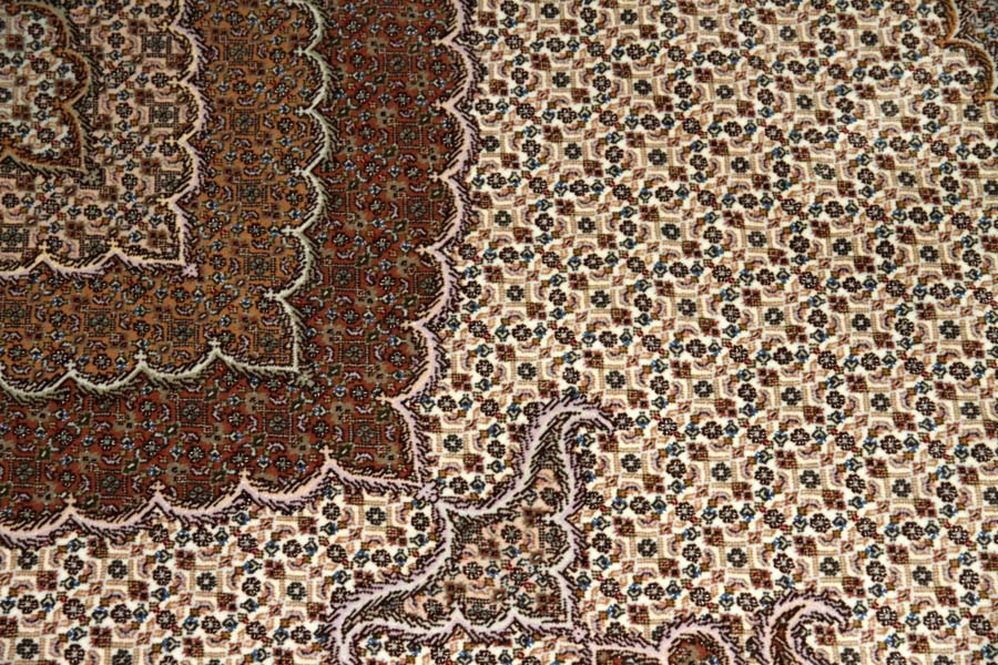 豪華なリビング絨毯タブリーズマヒデザイン28791、サイズ：307x207ｃｍ（フサ含まず)