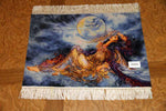 ペルシャ絨毯タブリーズタペストリー55351、ピクチャペルシャ絨毯、サイズ：73x53ｃｍ（フサ含まず、