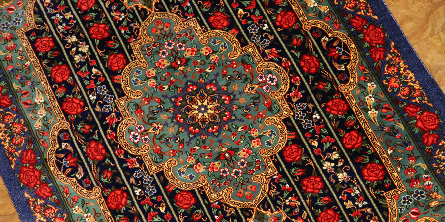 qum silk persian carpet 01