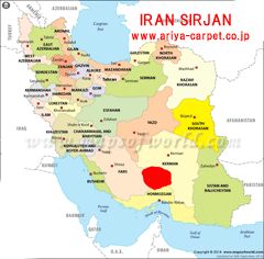 iran sirjan map 001